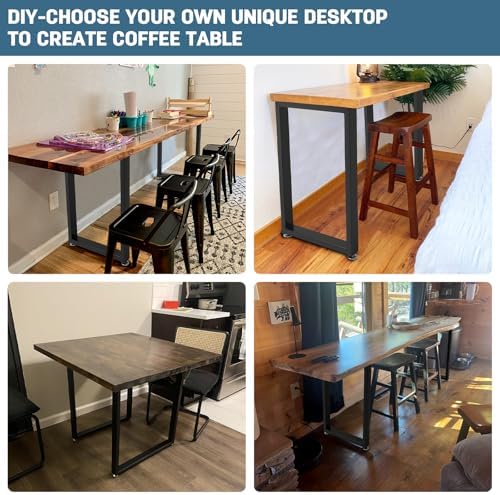 28 Inch Heavy Duty Metal Square Table Legs