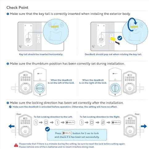 Solity Smart Deadbolt Door Lock