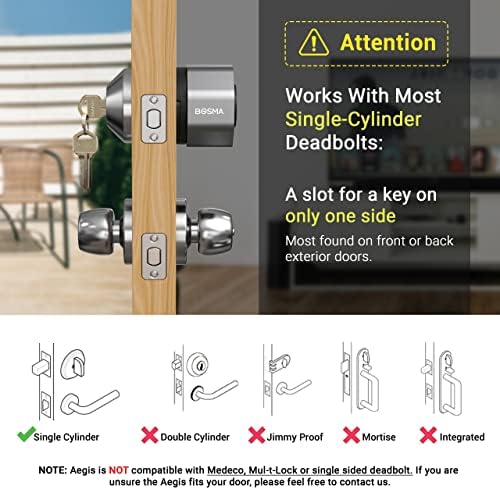 Bosma Aegis Smart Door Lock with WiFi and Alexa Compatibility