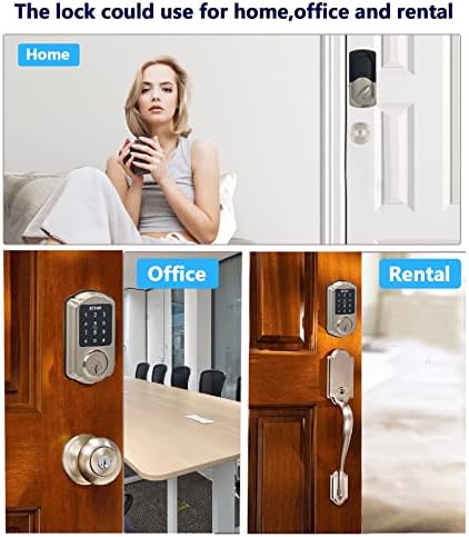 Smart Deadbolt Lock with Keypad Keyless Entry for Home Airbnb