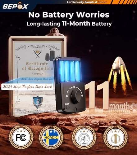 SEPOX 5-in-1 Door Lock Set for Smart Unlocking encoded