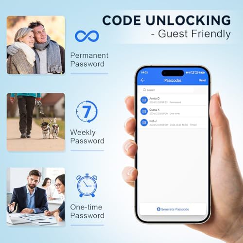 Sleek Secure Keyless Entry Door Lock for Home Business Use