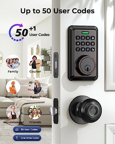 ApeStellar Keyless Entry Door Lock with Keypad - Oil-Rubbed Bronze