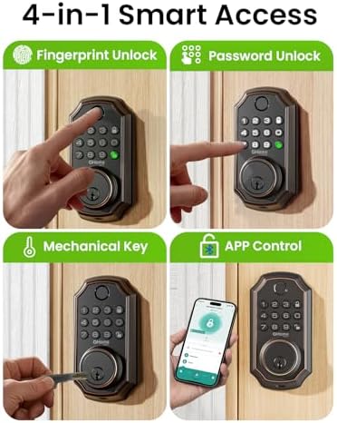 Smart Front Door Lock with Keyless Entry