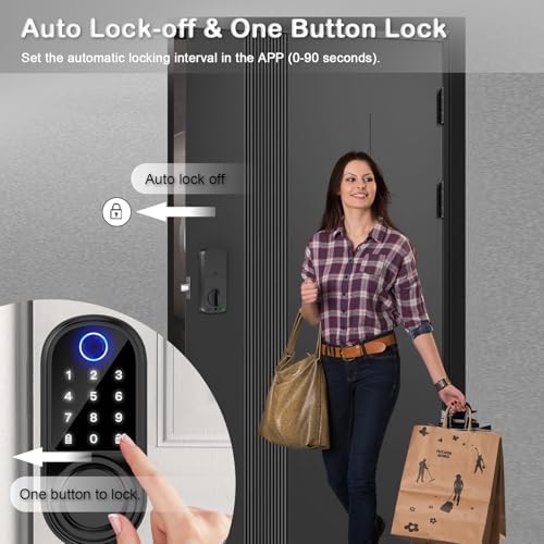 The Ultimate Door Lock with Fingerprint Keypad Bluetooth - Enhance Security Convenience