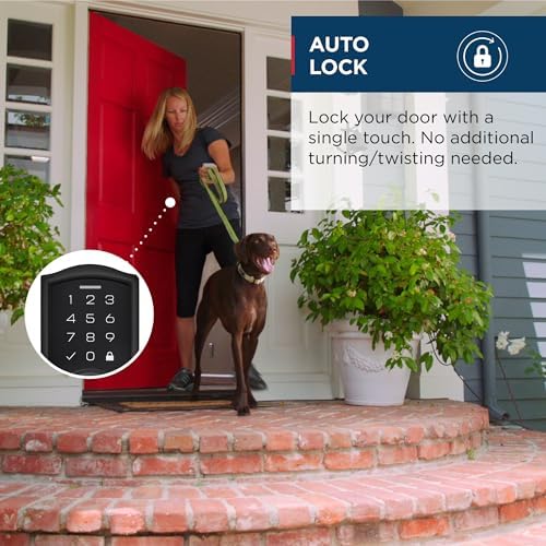 Weiser SmartCode Deadbolt with Touchpad - Matte Black