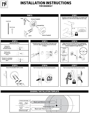 Elevate Security with Mega Handles - Deadbolt I - SATIN BRASS