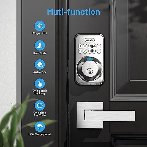 Zowill Fingerprint Door Lock Secure and Durable Front Door Lock System
