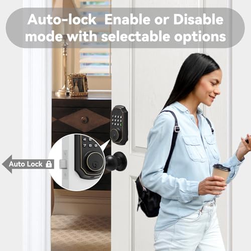 Secure Smart Door Lock with Voice Guidance Oil Rubbed Bronze